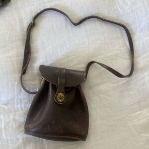 Vintage leather tote